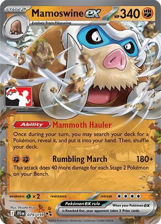 Journey Together Mamoswine Ex [Prize-Pack] Pokémon card